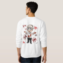 Corazones sostenidos por sudadera alambrada