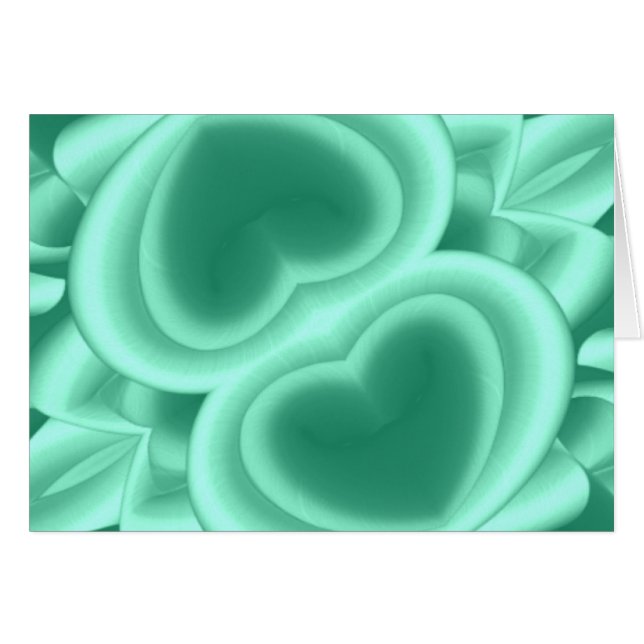 Corazones Verdes Reflejados (Anverso (Horizontal))