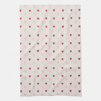 Corazones y arcos Coquette Pattern Kitchel Toalla