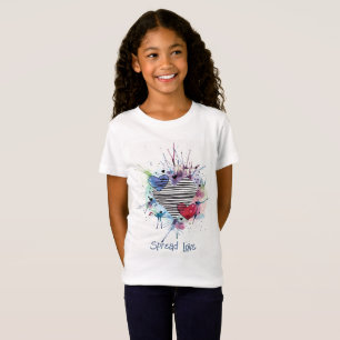 Corazones Y Lavabos Cuidados En Camiseta Acuática