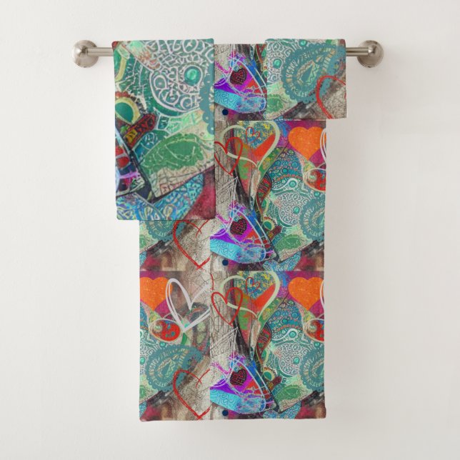 Corazones y paisley (In situ)