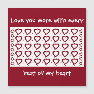 Corazones y pequeños puntos Rojo y Blanco te quier