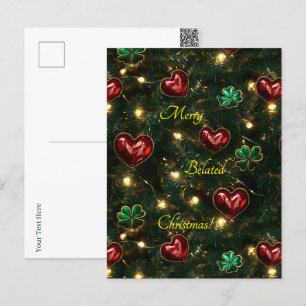 Corazones y rocas de Navidad tardíos