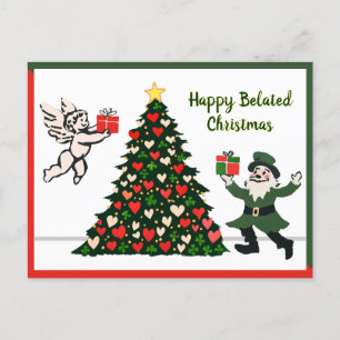 Corazones y rocas de Navidad tardíos