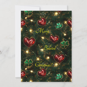 Corazones y rocas de Navidad tardíos