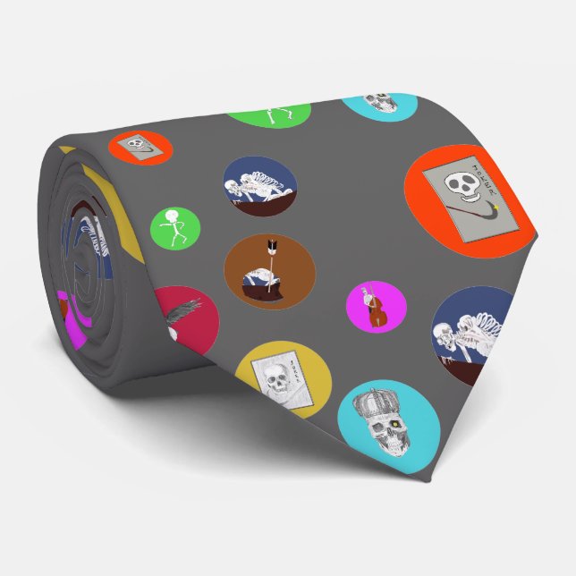 Corbata ドット柄のドクロ（Skeleton of dot pattern） (Enrollado)