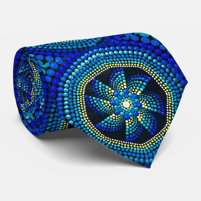 Corbata 081 - Universe Mandala Tie (Enrollado)