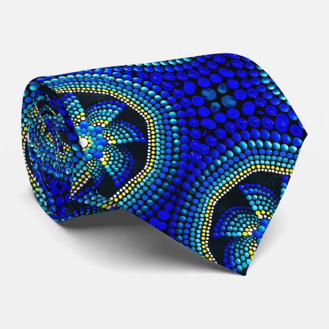Corbata 082 - Universe Mandala Tie (Enrollado)