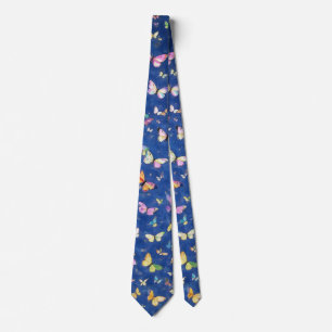 Corbata 1000 Mariposas Azules