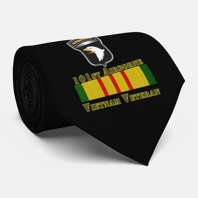 Corbata 101ª División Aérea Vietnam Veterano (Enrollado)