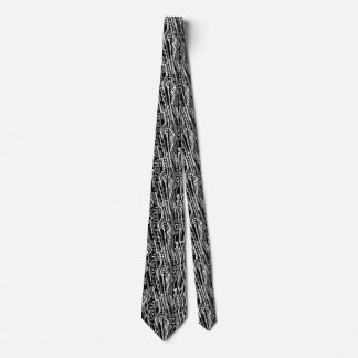 Corbata 12015 - Negro sobre blanco