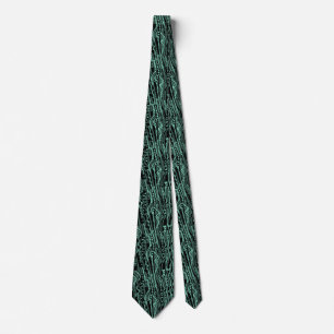Corbata 12015 - Negro sobre verde claro 7dcfb6