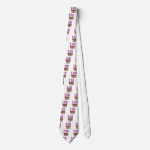 Corbata 120 años en el pastel de cumpleaños