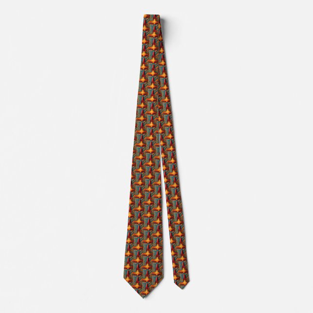 Corbata 1950s inspired  rocket ship tie (Anverso)