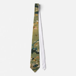 Corbata 24. 貝 甲 図, 若 conchas, Jakuchū, arte del Japón