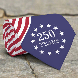 Corbata 250º Aniversario América Patriótico USA Independen