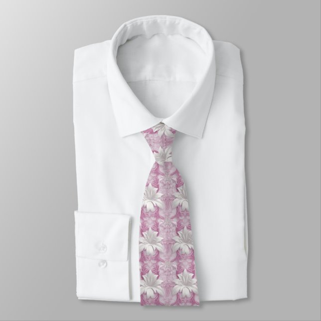 Corbata 3.ᵉʳ rosa lirios morados (Atado)