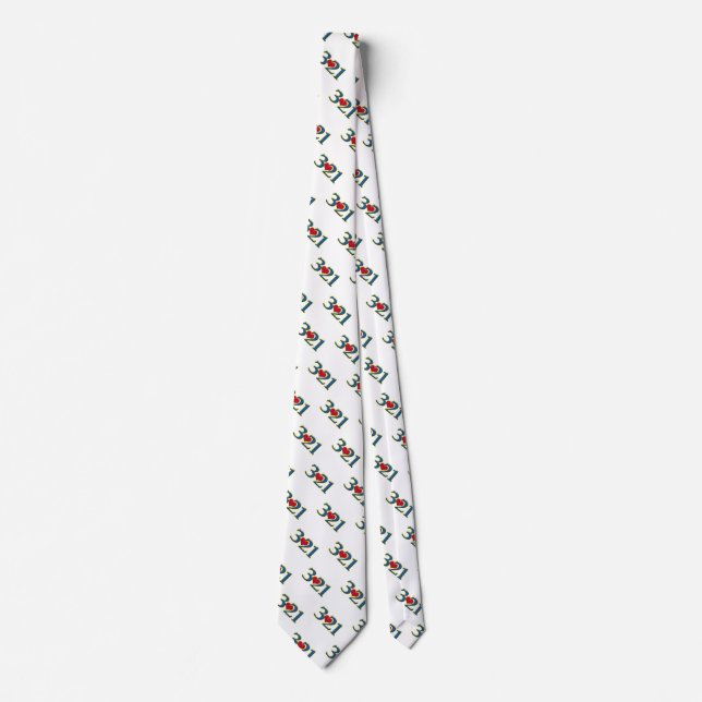 Corbata 3-21 Pegatina de sensibilización sobre el síndrome (Anverso)