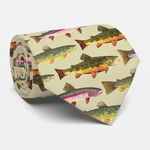 Corbata 3 grandes y hermosos pescadores de trucha