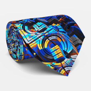 Corbata 3D arte abstracto 23