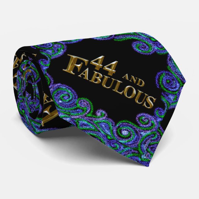 Corbata 44 cumpleaños (Enrollado)