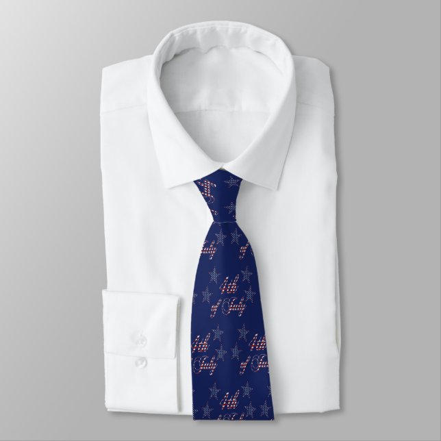Corbata 4 de julio Estrellas de Estados Unidos y patrón de (Atado)