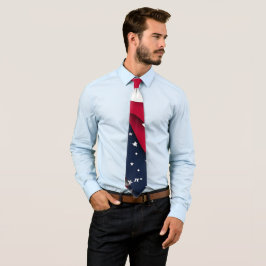 Corbata 4 de julio Rojo y Azul