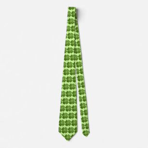 Corbata 4 Leaf Clover Shamrock Tie