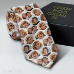 Corbata 5 Collage de fotos Patrón de Honeycomb BE Paciente<br><div class="desc">Sé paciente con esto. ¡Puede que te lleve un poco cargar tus fotos! 5 Collage de fotos en un diseño que incluye un patrón de panal de miel hecho con todas las fotos. Añade tus fotos favoritas a esta plantilla divertida. Puede usar fotos cuadradas o cualquier foto para esta cuadrícula....</div>