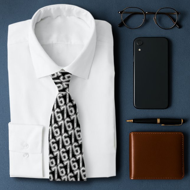 Corbata 67 Gracioso Meme Seis Siete Gen Alpha (Subido por el creador)