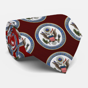 Corbata [700] Emblema del Departamento de Estado de los Es