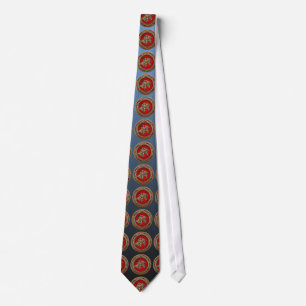 Corbata [700] Hokusai - Shoki Riding Shishi Lion