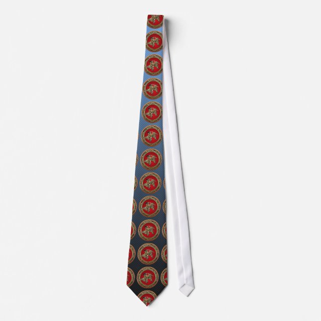 Corbata [700] Hokusai - Shoki Riding Shishi Lion (Anverso)