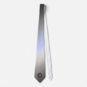 Corbata [700] Toro alado babilónico [Plata] [3D]