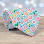 Corbata 70s Granny Square Crochet Necktie<br><div class="desc">This unique necktie features a vibrant 70s-inspired design, crafted with intricate granny square crochet. It's a bold and stylish statement piece, perfect for adding a touch of retro charm and handmade artistry to any outfit. The warm, inviting colors and textured pattern make it a conversation starter, suitable for both casual...</div>