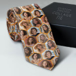 Corbata 7 Collage de fotos - honeycomb funky - blanco<br><div class="desc">SER PACIENTE — Se tarda tiempo en cargar fotos — Este divertido fotomontaje incluye un lugar para 7 fotos. La rejilla incluye una cuadrícula de fotos en forma de hexágono o de abeja con mucho espacio para añadir tus fotos favoritas de los fiestas. Las fotos cuadradas funcionan mejor con esta...</div>