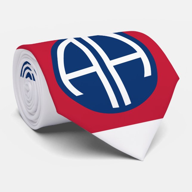 Corbata 82ª División Aérea Insignia Veterano Militar (Enrollado)