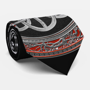 Corbata [900] Cruz de nudo sagrado de plata celta