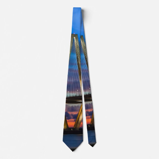 Corbata A Medida Que Las Luces Se Iluminan En El Cuello. (Anverso)