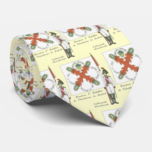 CORBATA ABANDERADO VOLUNTARIOS DE MADRID (Enrollado)