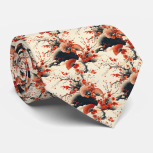 Corbata Abanico de Flor de Cerezo Japonesa (7)