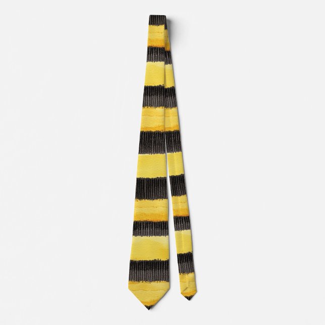 Corbata Abeja dorado negro amarillo (Anverso)