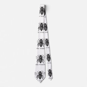 Corbata Abeja Obrera Miel Abejorro Negro