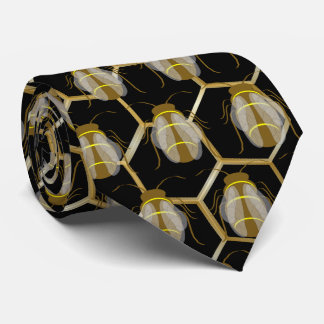 Corbata Abejas En Honeycomb