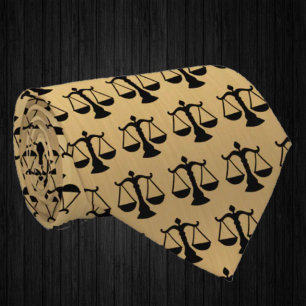 Corbata Abogado Ley Escalas de Justicia