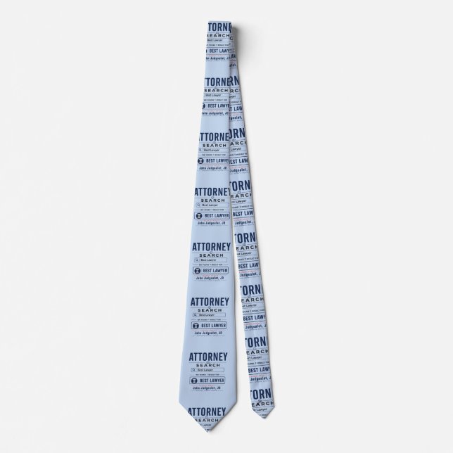 Corbata Abogado Personalizado Divertido Mejor  (Anverso)