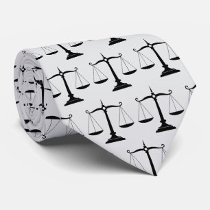 Corbata Abogado profesional abogado lujo Negro Blanco