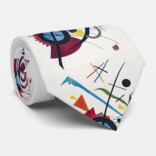 Corbata Abrazo vibrante: La sinfonía violeta de Kandinsky