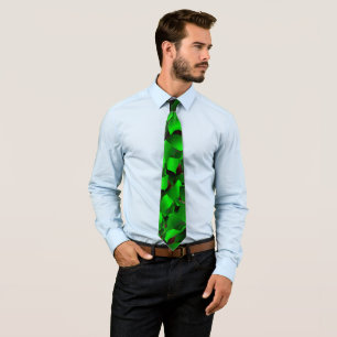 Corbata Absorción rayada verde