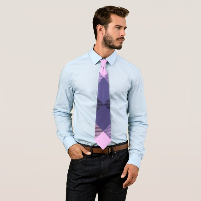 Corbata Abstracción geométrica cuadrada 14 (In situ)